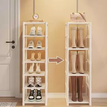 Многослойный органайзер для обуви, органайзер для обуви, экономящий место стеллаж для угловой стены, складная полка, регулируемый экономящий шкаф