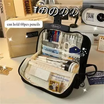 Многослойный пенал Kawaii Bear Pen Case Cute Candle Bag School Supplies 01