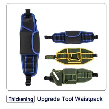 Многослойный пояс для хранения инструментов, износостойкая сумка для инструментов электрика, поясная сумка для инструментов, домашняя сборка Style4