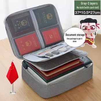 Многослойный ящик для хранения документов для дома: сертификаты, паспорта, карточки. Многофункциональная сумка для хранения файлов для всей семьи.