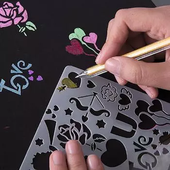 Многослойный трафарет «сделай сам», шаблон для рисования на Рождество, день рождения, раскраска для скрапбукинга, тиснение, альбом, декоративный трафарет, ремесло D