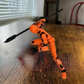 Многосочлененный подвижный робот, фигурка, 3D-печатный манекен, игрушки, манекен, 13 фигурок, игрушки для детей и взрослых, игровой фестиваль, подарок на день рождения серый