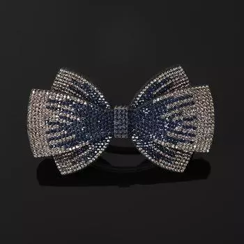 Многостильная заколка для волос со стразами, двойной бант, пружинный зажим, заколки-топ в стиле феи, заколки для волос на затылок, заколки-бабочки, повязка на голову для женщин, головной убор