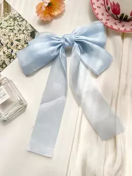 Многостильный летний бант заколка для волос женская большая заколка-бант однотонная заколка для хвостика аксессуары для волос головной убор подарок