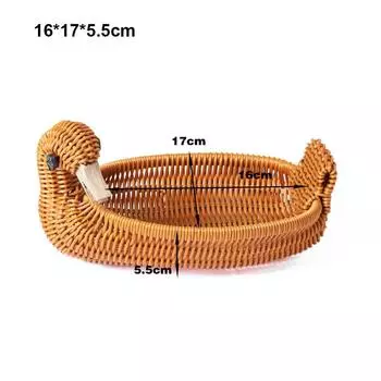 Многостильный плетеный ротанговый поднос для хранения чая, сервировочный стол для ресторана, настольная витрина 1