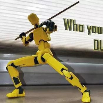 Многосуставная подвижная модель робота Joint Man, гибкая художественная фигурка для украшения дома красный