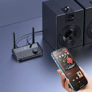 Многоточечный аудиопередатчик Bluetooth 5.3, приемник 3,5 мм, адаптер Aux 2 Rca