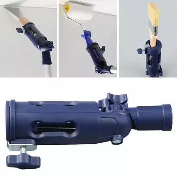 Многоугольный удлинитель для кисти, регулируемый держатель для валиков, насадка для стен, угол, легкодоступный забор для покраски