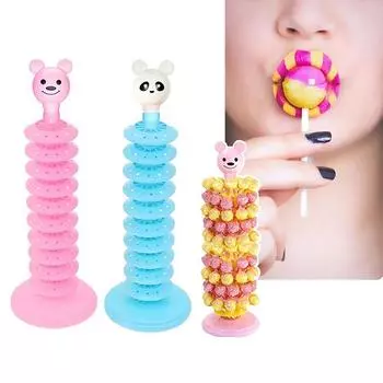 Многоуровневая подставка для леденцов, регулируемый держатель для леденцов, стойка для демонстрации десертов на вечеринке, присоска, основание для сушки, держатели для конфет на палочке 1