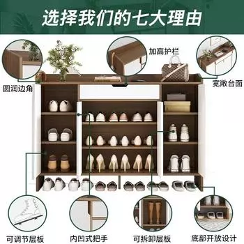 Многоуровневая простая деревянная полка для обуви, вертикальный органайзер для хранения, шкаф, прихожая, полка для обуви, минималистская мебель Armario Zapatero