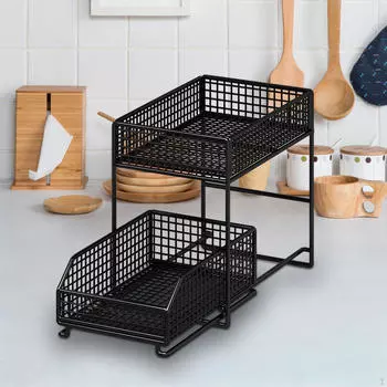 Многоуровневый шкаф-органайзер для хранения вещей на кухне и в ванной комнате L