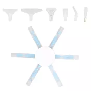 Многозвенная ручка для алмазной живописи с 6 пластиковыми наконечниками, синяя алмазная живопись, сделай сам, алюминиевый сплав, многофункциональная