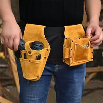 Множество карманов Поясная сумка для инструментов Усиление заклепками Кобура для инструментов Электрорабочий
