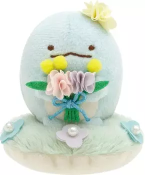 MO06301 Sumikko Gurashi Garden of Grass and Flower Plush Lizard Flower Fairies