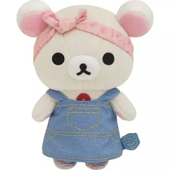 MO11201 Rilakkuma Komorebi Camp Плюшевая игрушка Комбинезон и комбинезон Korilakkuma (джинсовые гетры)