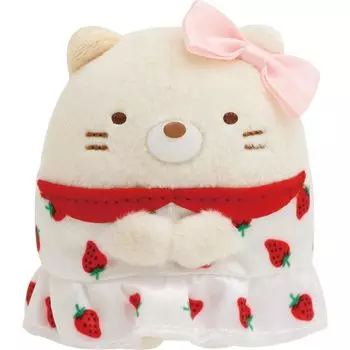 MO94301 Sumikkogurashi x Sakuma Strawberry Milk Candy Tenori Plush Cat