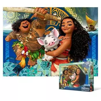 Моана (негабаритный) Пазл Disney Animation 100 деталей, популярный корейский пазл
