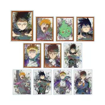 Mob Psycho 100 III Торговая гранжевая ХОЛСТ акриловая карта 11 штук КОРОБКА