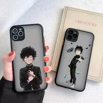Mob Psycho 100 чехол для телефона матовый прозрачный для iphone 7 8 11 12 13 plus mini x xs xr pro max чехол iPhone x