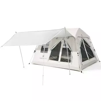 MOBI GARDEN One Touch Tent для расширенного домика, водонепроницаемый, без давления, двойной, легко устанавливается для особняка, сумка для хранения вишневого цвета в комплекте