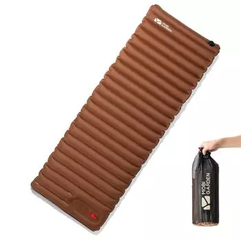 MOBI GARDEN Воздушный коврик, толщина 9 см, высокое значение R 3.0, коврик для кемпинга, с ножным управлением, коврик для сна в машине, коврик для стихийных бедствий, тафта 240T, износостойкий,