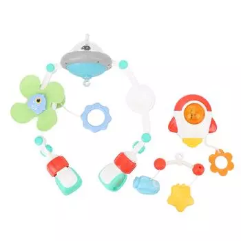 Мобиль для детской кроватки, встроенный музыкальный вращающийся универсальный многофункциональный музыкальный подвесной игрушечный блок для детской кроватки