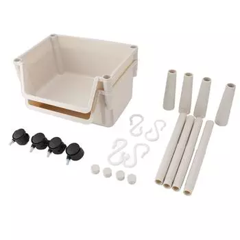 Мобильная хозяйственная тележка Многоцелевая Простой стиль Многоярусная Перекатная тележка для хранения для кухни, прачечной