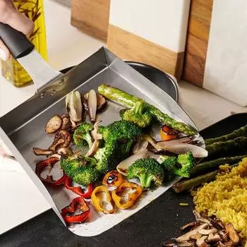 Мобильная лопата для еды, прочная и надежная, многофункциональная, легко моется, подходит для пищевых продуктов, экологически чистая, практичная для приготовления жареных пищевых продуктов, зерновая лопата