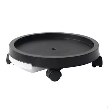 Мобильная подставка для растений на роликах для легкой мобильности внутри и снаружи помещений Gray 24.4cm