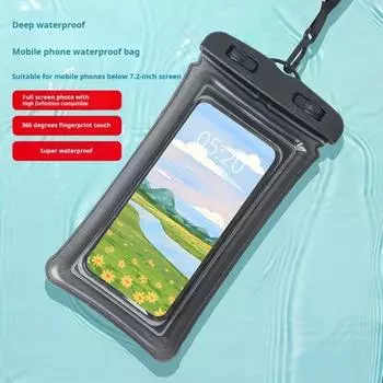 Мобильная водонепроницаемая сумка с ремешком и сенсорным экраном. Хорошая герметичность. Герметичная сухая сумка для подводной эксплуатации. Защита мобильного телефона под водой. Мобильный телефон для пляжного плавания. зелёный