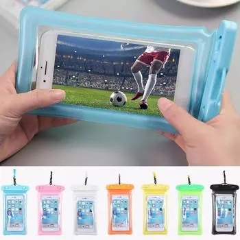 Мобильная водонепроницаемая сумка с ремешком и сенсорным экраном с хорошей герметичностью, герметичная сухая подводная сумка под водой A чёрный