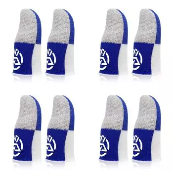 - Мобильные дышащие перчатки с защитой от пота и большого пальца с рукавами для PUBG (синий)