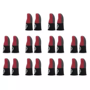 Мобильные дышащие перчатки с защитой от пота и большого пальца для PUBG (красный)