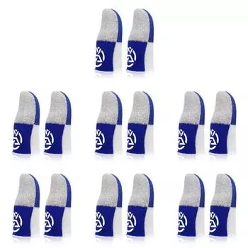 Мобильные дышащие перчатки с защитой от пота и большого пальца для PUBG (синий)