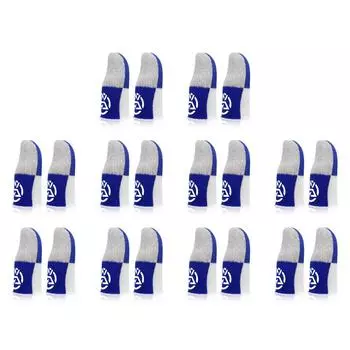 Мобильные дышащие перчатки с защитой от пота и большого пальца для PUBG (синий)