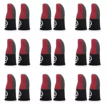 Мобильные дышащие перчатки с защитой от пота и большого пальца для PUBG (красный)