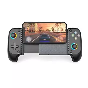 Мобильный игровой контроллер для iPhone и Android с RGB-подсветкой, поддержкой Play PS Remote Play, Xbox Cloud и многого другого чёрный