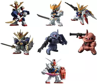 Мобильный костюм Гандам Гашапон Воин DASH Реальный тип Цвет 01 Всего 7 типов [Призовой предмет]