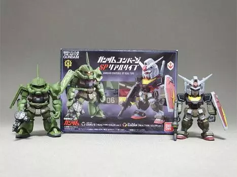 Мобильный костюм Гандам Выставка Ограниченный Gundam Converge SP Реальный Тип Цветной Набор Гандам и Заку II (Конфеты ТойЖевательная резинка)