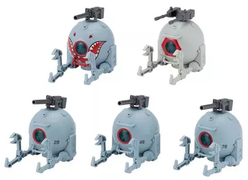 Мобильный костюм Gundam Capchara Ball, набор из 2 типов Gacha Gacha Capsule Toy [5 (полный полный)]