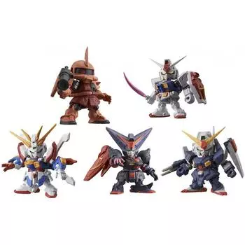Мобильный костюм Gundam Gashapon Warrior DASH01 Dash Robot Аниме Товары Gacha Bandai (Полный комплект из 5 видов)