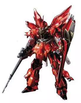 Мобильный костюм HGUC Gundam UC Sinanju, титановая отделка, масштабная цветовая кодировка, пластиковая модель MSN-06S 1/144
