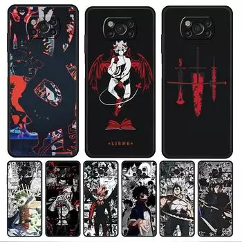 Мобильный телефон для Xiaomi POCO 10T X4 9T F3 X3 NFC M4 Pro 5G F4 GT 11T MI 11 lite M3 Black Clover Libe Фон экрана телефона Funda POCO X3