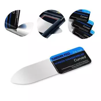 Мобильный телефон изогнутый ЖК-экран Spudger открытие монтировка карты инструменты ультратонкий гибкий мобильный телефон разбирать сталь металл