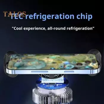 Мобильный телефон растягивающийся игровой контроллер с охлаждающим вентилятором бесщеточный двигатель с низким уровнем шума универсальный игровой контроллер телефонный контроллер джойстик чёрный