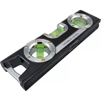 Мобильный уровень Tajima 160 мм черный ML-160BK чёрный