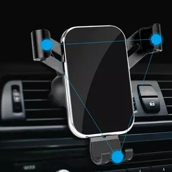 Mobile Cell Phone Cradle - Vent Cradle Stand For Phone - Universal Hands-Free Car Phone Holder Mount - Stable Phone Holder For C чёрный