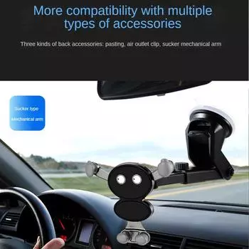 Mobile Cell Stand 360 ° Rotating Anti-skid Cartoon-shaped Car Interior Accessories Gps Support Multifunctional Gravity Silicone