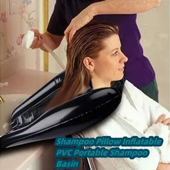 Mobile Inflatable Hair Salon, Portable Inflatable Shampoo Basin, Lying Flat For The Elderly, Disabled, Injured, Pregnant Women чёрный