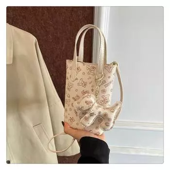 Сумка для мобильного телефона женская сумка-мессенджер 2024 новый нишевый дизайн сумочка интернет знаменитость популярная маленькая сумка для мобильного телефона розовый